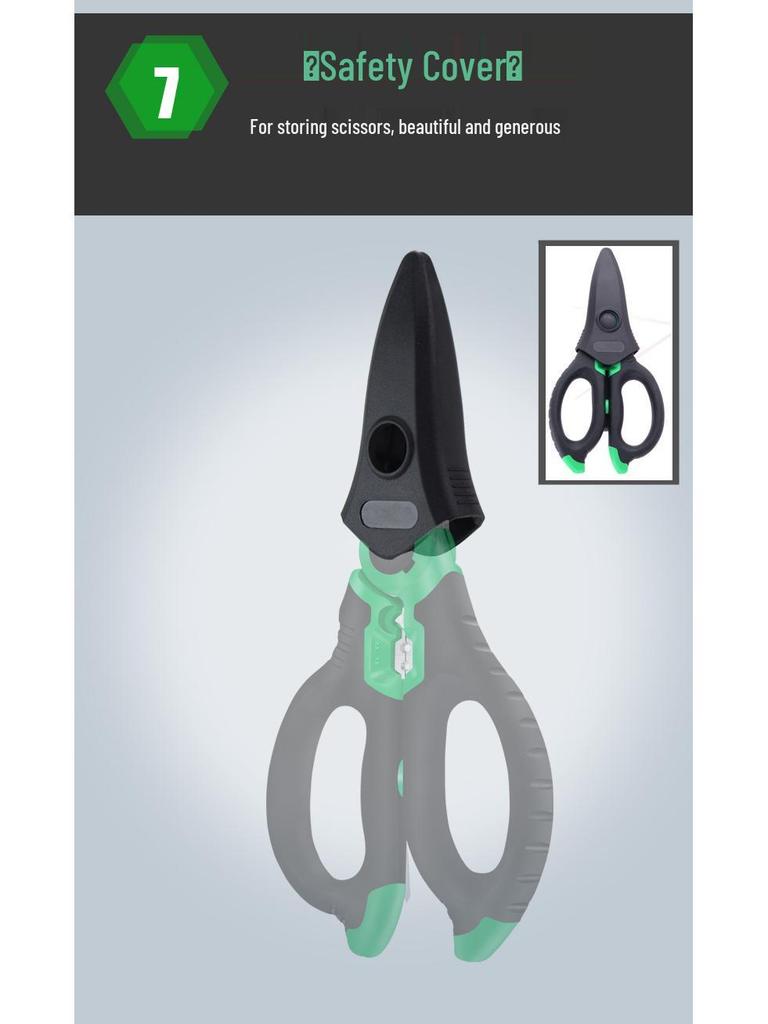 Многофункциональные электрикские ножницы из нержавеющей стали - Инструмент для резки проволоки, воздуховодов, кабелей и обжима