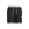 Adidas Originals Adicolor Split Logo Print Drawstring Loose Fit Casual Shorts Unisex Bottoms Black IM9643