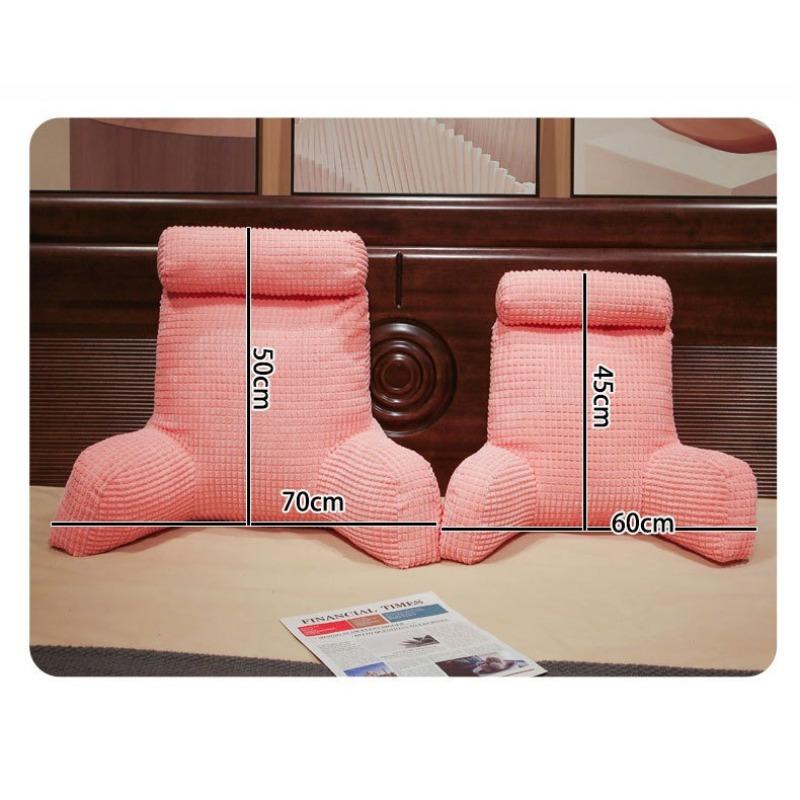 Однотонные Удобные Подушки для Снятия Стресса Минималистичные Мягкие Дышащие Подушки-Спинки У Кровати Дивана Подушка для Поддержки Шеи и Поясницы