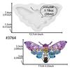New Moth Keychain Epoxy Resin Mold Necklace Pendant Silicone Mould DIY Crafts Jewelry Casting Tool Drop Shipping