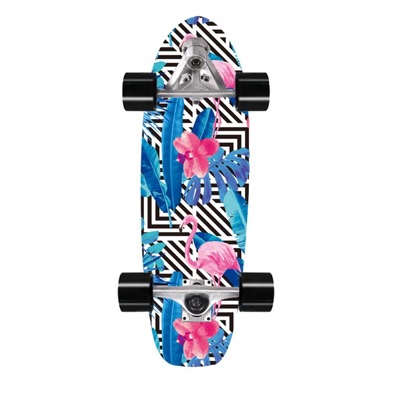 Скейтборд для сёрфинга на суше, мост, клен, имитация сёрфинга, лыжная тренировочная доска 76 см, сёрф-скейт на суше, доска для сёрфинга на суше