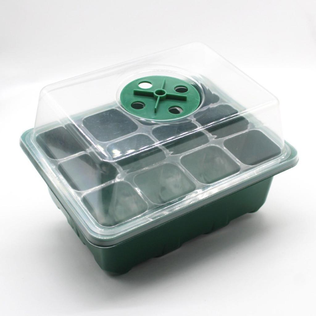 12 Hole Plant Seed Grows Box Nursery Seedling  Garden Yard Tray Hot