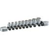 Kyoto Machinery Tools Nepros Inch Size Socket Set 9 Pieces Dodecagonal NTB209BWA (KTC) 6.3SQ