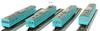Z Gauge JNR 103 Series Sky Blue Low Cab Type Basic Set Model Train 4-Car T022-12