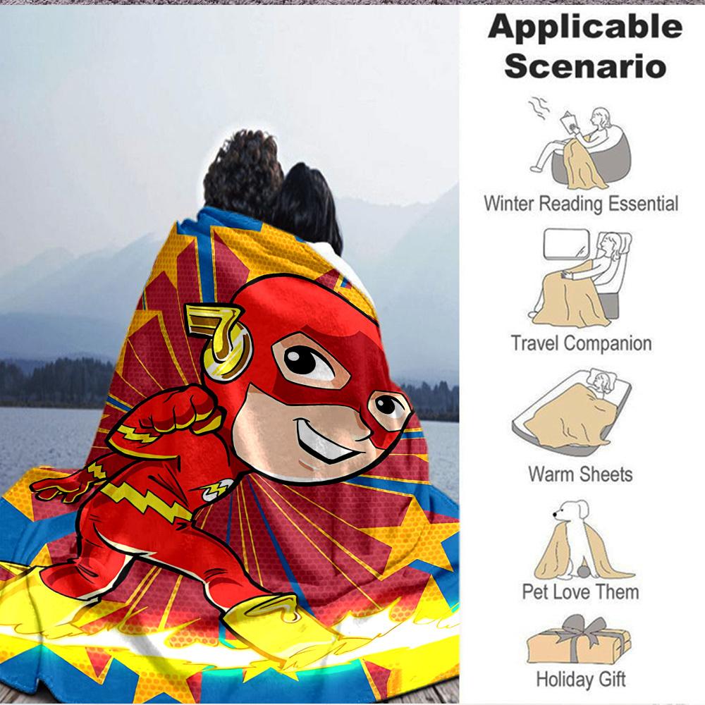 1pc Superhero Costume Blanket Polyester Fiber, All Season Comfort for Sofa, Bed, Office, Car, Camping Ideal Home Decor & Gift, Office Comfort