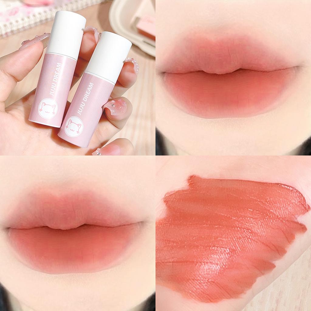Milk cream lip mud mist matte lip glaze velvet female student party cheap white lipstick