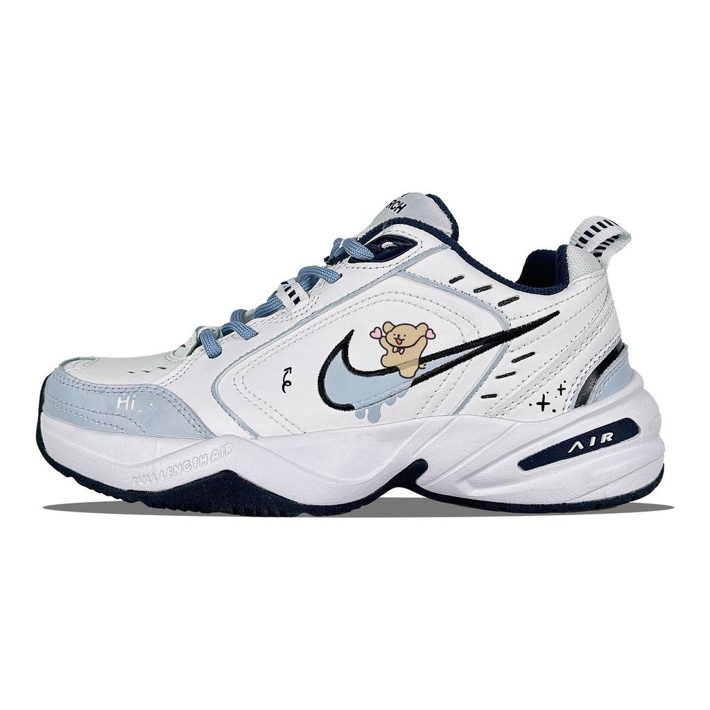 Nike Air Monarch 4 Нескользящие Нескользящие Низкие Массивные Кроссовки Унисекс Синий Белый 415445-102(Команда627-)