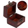 Vintage Square Jewelry Storage Box Handmade Wooden Decorative Display Case