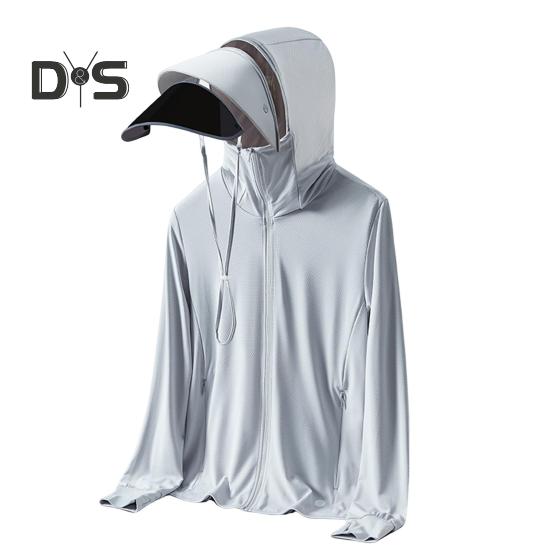 Женская куртка с капюшоном и защитой от солнца, с длинным рукавом и защитой от ультрафиолета, повседневная ветровка, спортивная одежда для летнего туризма на открытом воздухе