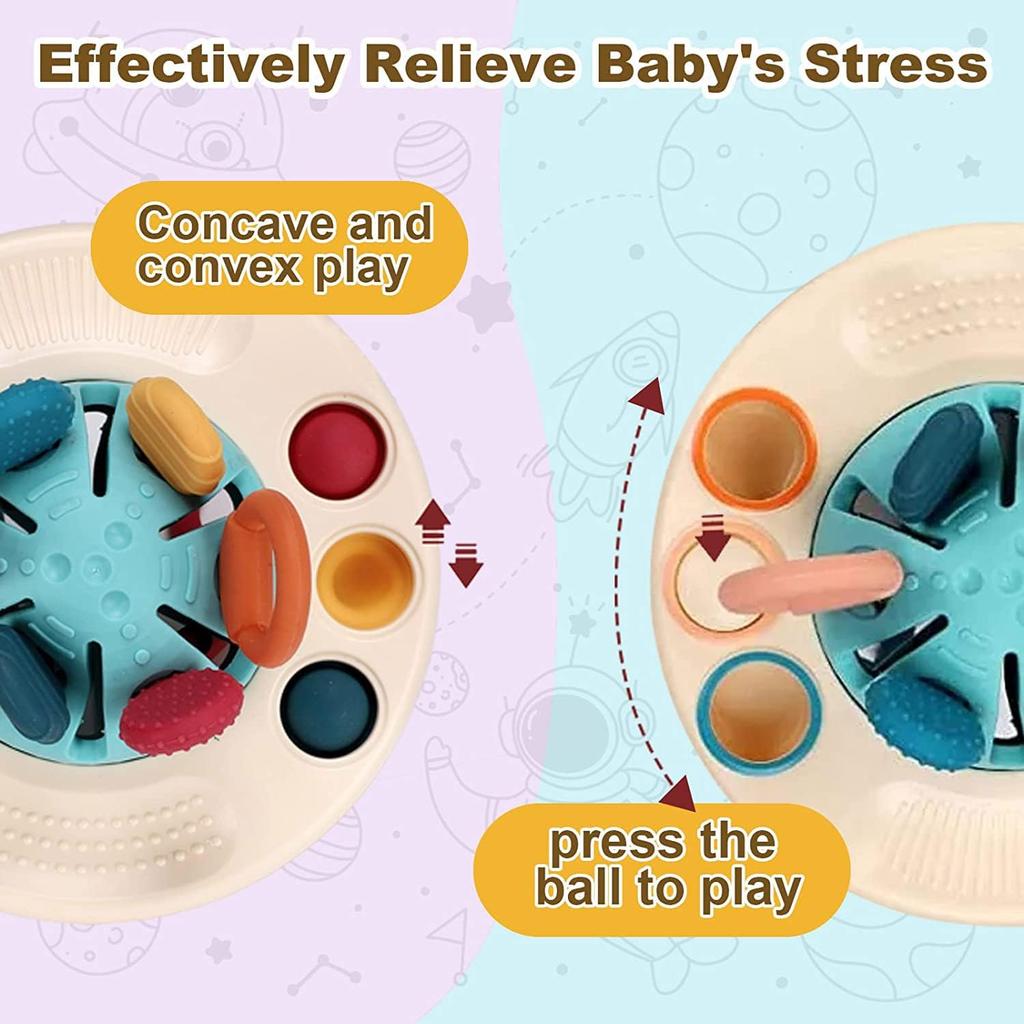 Игрушка Монтессори от 1 года, сенсорная детская игрушка, силиконовая игрушка для занятий на шнурке, сенсорная игрушка для ребенка, детская игрушка Монтессори, подарок для девочек и мальчиков