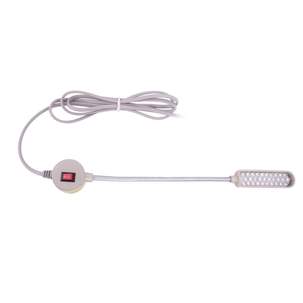 Светодиодная лампа для швейной машины с регулируемой яркостью, 30 светодиодов, 2 Вт, магнитная лампа для швейной машины, гибкая гусиная шея