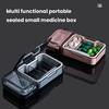 3-in-1 Multipurpose Medicine Box Large Capacity Compact Portable Tablet Medicine Dustproof Divider