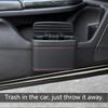 1pc Universal Car Trash Can, Vehicle Trash Bin, Car Seat Back & Door Hanging Storage Box, Multi-Functional Car Accessories, Lidded Car Trash Can, ABS