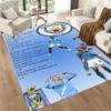 Manchester City Floor Rug Office Rug Suitable For Decorate Room Entryway Bedrooms Dining Room Antislip Carpet Decorate Offices Birthdaychristmas Gift