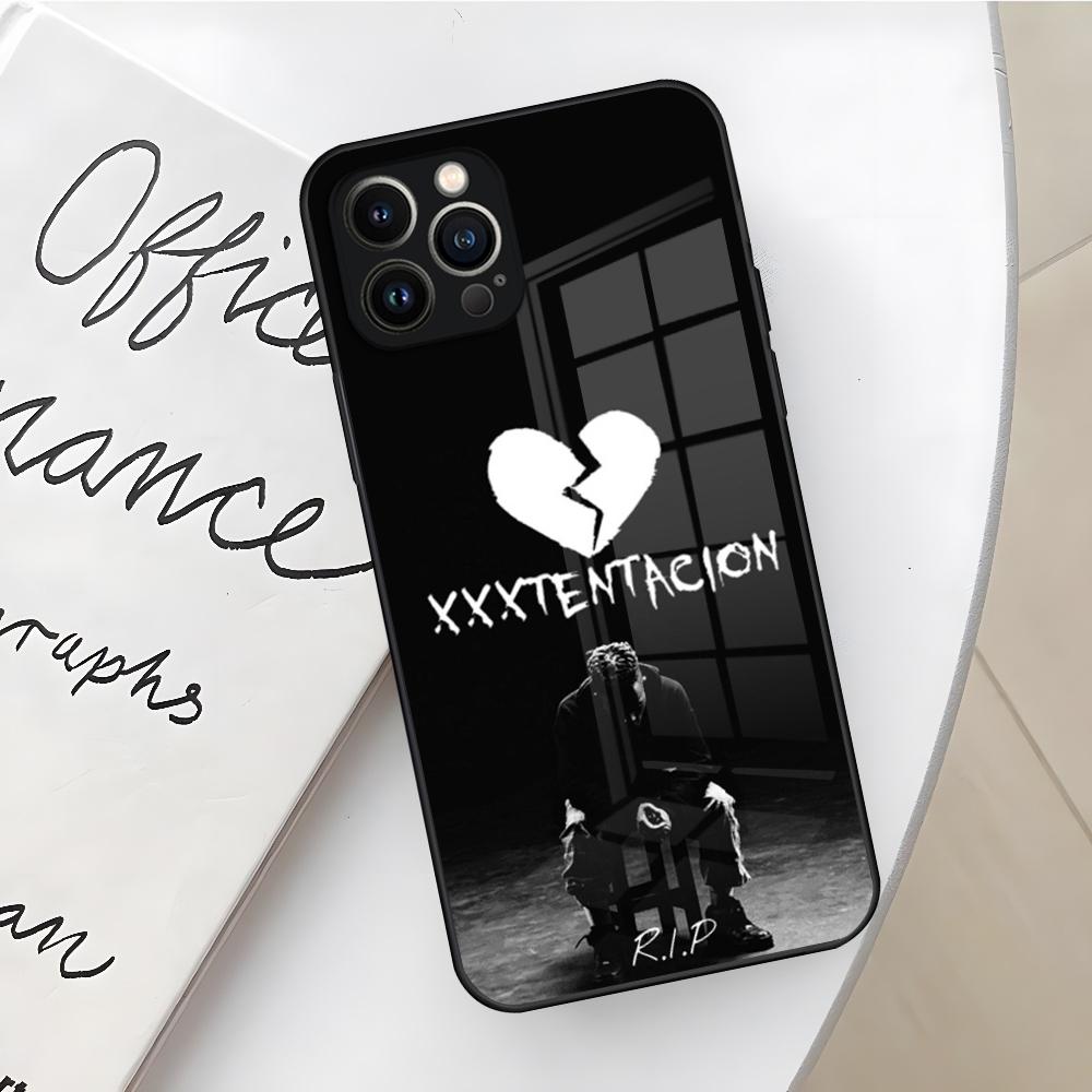 Чехол для телефона рэпера Xxxtentacion для Iphone 17 16 Air 15 14 12 11 13 Pro Max Mini X Xr Xs Se Стеклянный чехол Puls