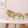 Golden Lion King Resin Decoration Home Office Desktop Animal Statue Living Room Decor Accessories