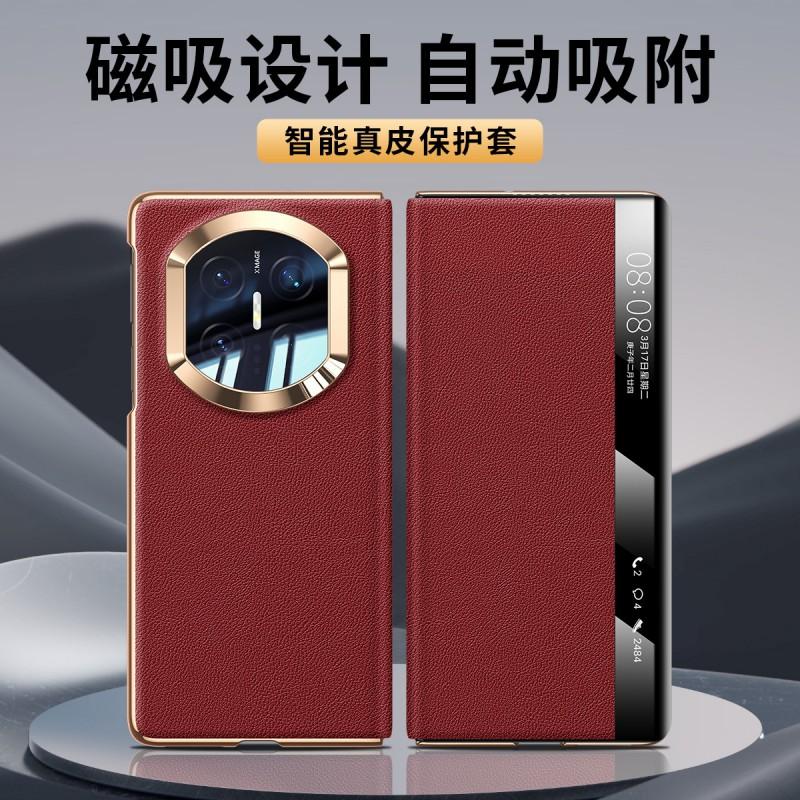 Magnetic Flip Leather Case Mate X7/X6/X5 Nappa Texture Large Hole Business Style