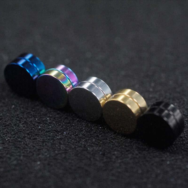 No Pierced Magnet Ear Clip 1PC Strong Magnet Magnetic Mens Ear Clip 5 Colors Ear Studs