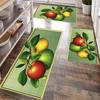 1 шт. Кухонные коврики против усталости с принтом яблок, водонепроницаемые, нескользящие, толстые, с амортизацией, сверхпрочный комфортный коврик для стояния на кухне