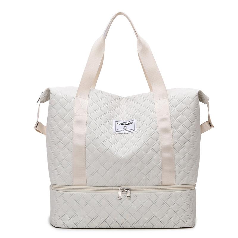 Women Travel Bag Fitness Rhomboid Storage Bag Travel Boarding Bag Men Lightweight Shoulder Luggage Bag