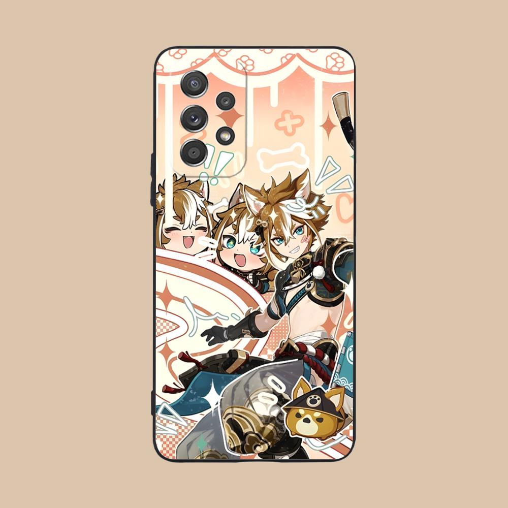 Game GI Gorou Mobile Phone Case for Samsung Galaxy M55 54 42 35 34 33 32 23 22 15 14 13 12 F55 5G Colorful Cover Luxury Pretty