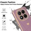 Coque pour Xiaomi Redmi Note 15 5G/4G, Silicone Protection Antichoc Slim Motif Cœur - Violet