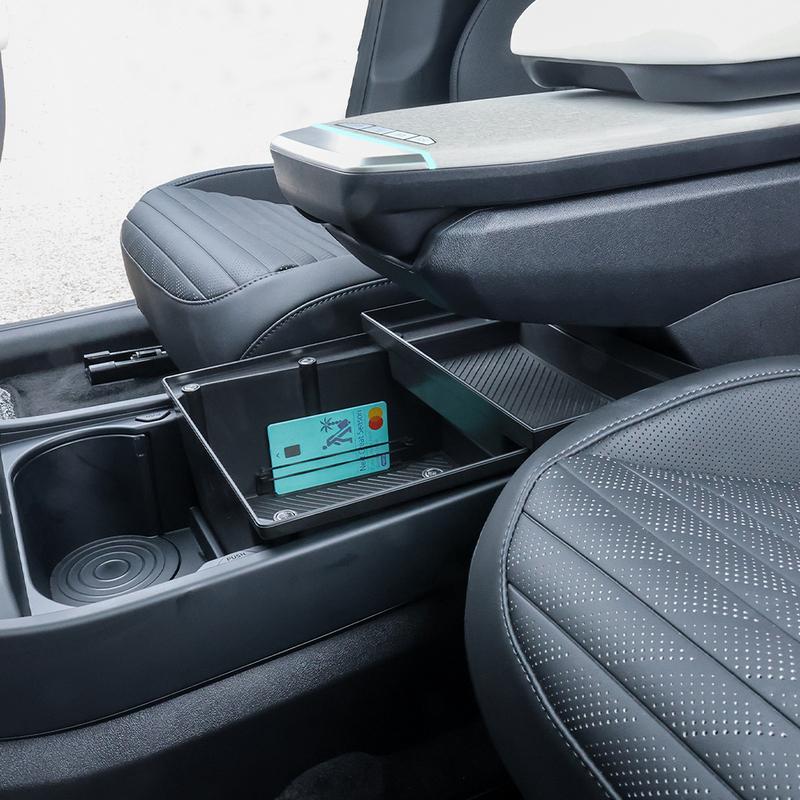 Для Kia EV4 Двухъярусный Органайзер Центральной Консоли Автомобильный Поддон Ящик для Хранения Подлокотника Автоаксессуары
