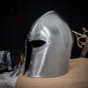 Шлем для взрослых ручной работы из полированной стали 16G | Шлем Perfect Balance Barbuta Barbuta