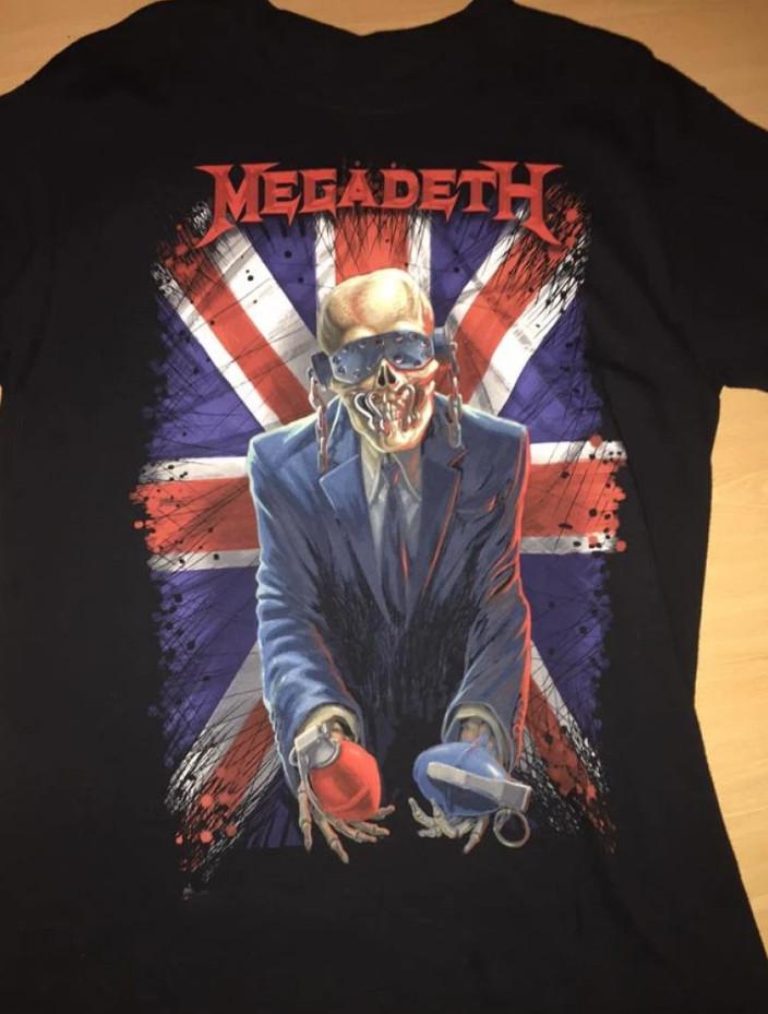 Подарок для фаната группы Megadeth Хлопок Черный S-2345XL Унисекс Футболка Унисекс Футболка