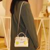 Retro Mosaic Color Block Kelly Shoulder Bag for Women