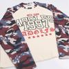 Мужская винтажная камуфляжная футболка с длинным рукавом свободного кроя Streetwear хлопковый топ с круглым вырезом