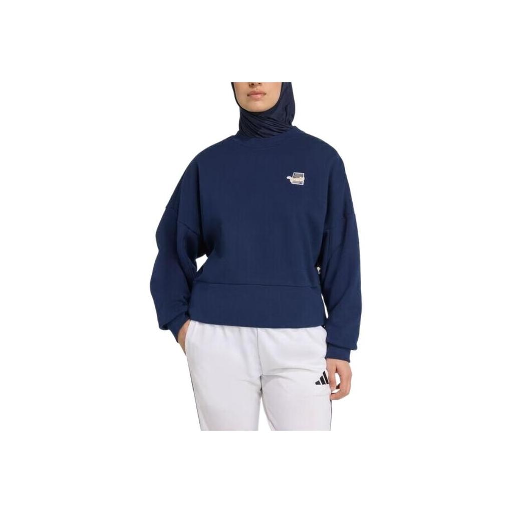 Adidas W Cat Sweat Pullover Round Neck Comfortable Sweatshirt Women Sweatshirt JV8406