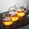 Heat-resisting Clear Glass Tea Pot Kung Fu Cup Puer Tea Brewing Kettle Pu Erh Set Pots Teapots with Handle Glass Tea Strainer