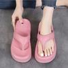 Summer Women's Shoes 2024 High Quality Open Toe Solid Color Flip-Toe Women's Slippers Fashion Casual Women's Beach Slippers