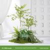 Luxury Faux Green Plant and Flower Decor - Indoor Moss and Grass Clusters for Elegant Landscaping.