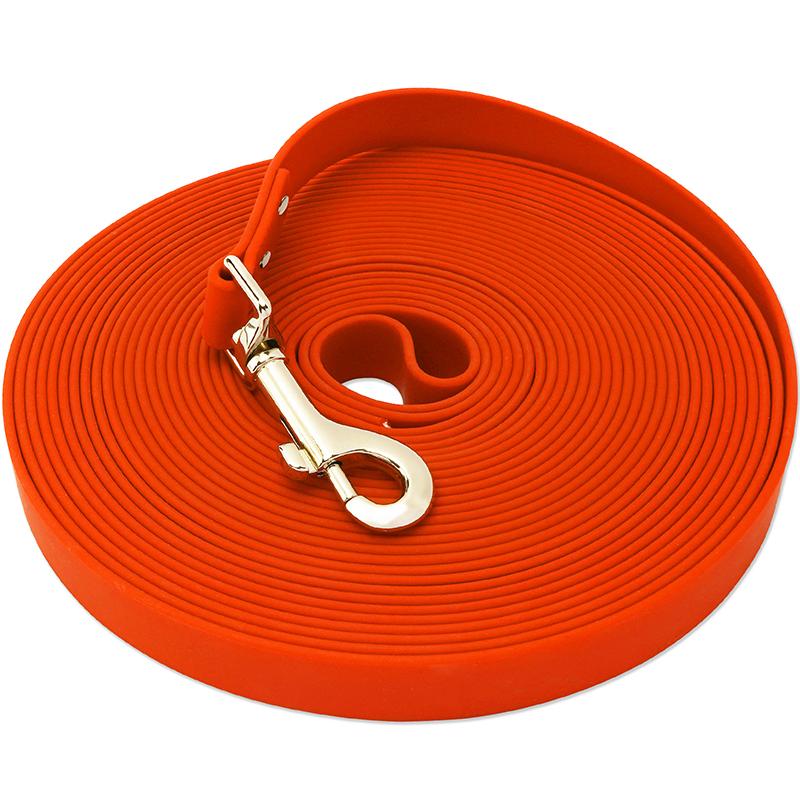 Поводок для собак из прочного ПВХ, водонепроницаемый длинный поводок для собак, светоотражающий, следовая веревка Tarining, легко чистить, поводок для маленьких и больших собак