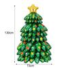Large 3D Standing Christmas Tree Foil Balloon with LED Lights New Year Party Decoration Supplies Home Xmas Decor Photo Props