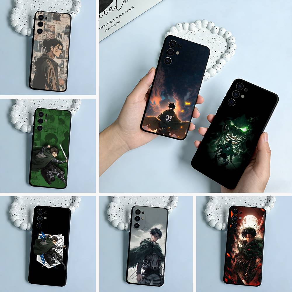 A-ttack -on -Titan -Eren Y-Yeager Phone Case For Samsung S25,S24,S21,S22,S23,S30,Ultra,S20,Plus,Fe,Lite,Black Soft Silicone