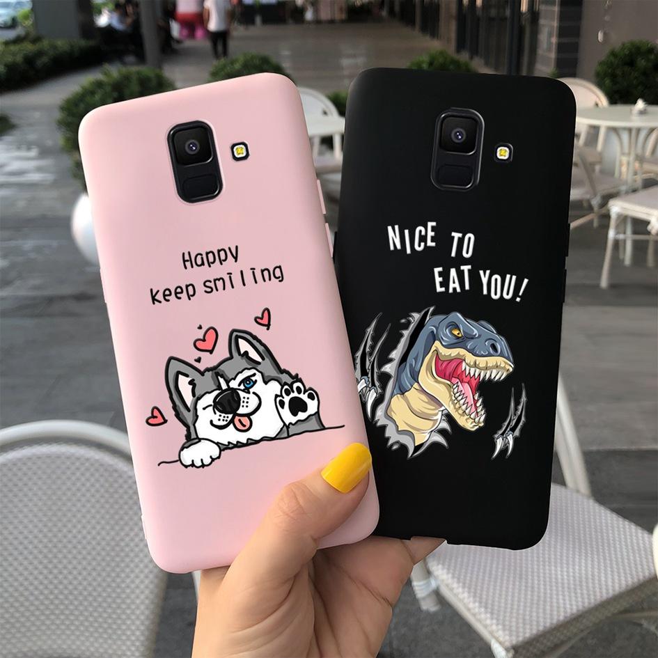 Для Samsung Galaxy A6 2018 Чехол SM-A600F Милый Подсолнух Астронавт Чехол для Телефона Для Samsung A6 Plus 2018 A6Plus A6+ SM-A605F Coque
