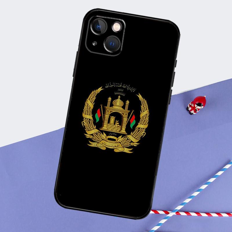 Afghanistan Flag Phone Case For iPhone 16 15 Pro Max 12 13 Mini 11 14 Pro Max XR 16 15 Plus 16e Cover Coque