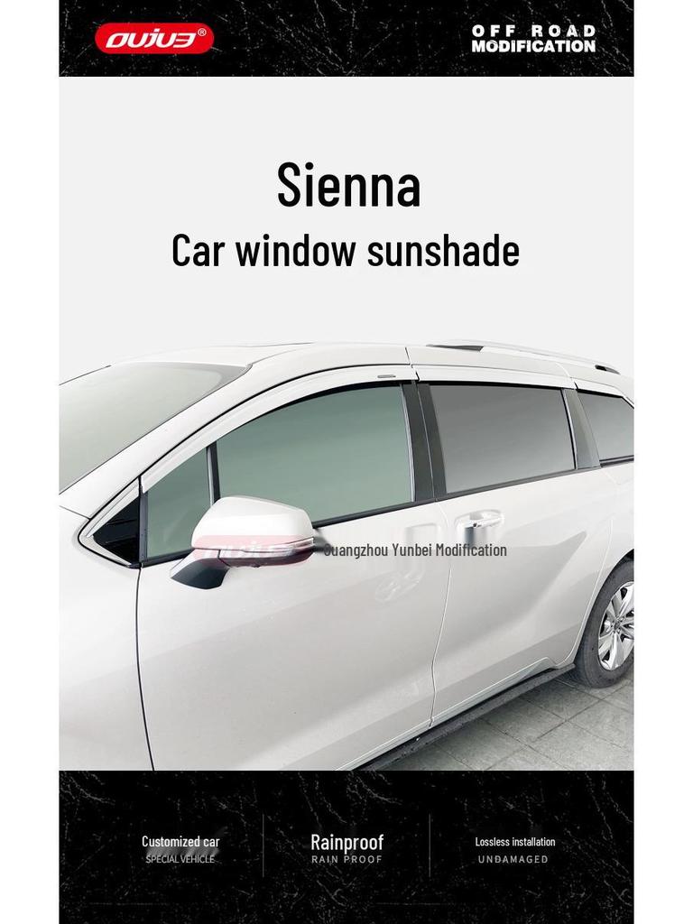 Suitable Electroplated Rain Guards & Window Visor Strips for 2021 Toyota Sienna