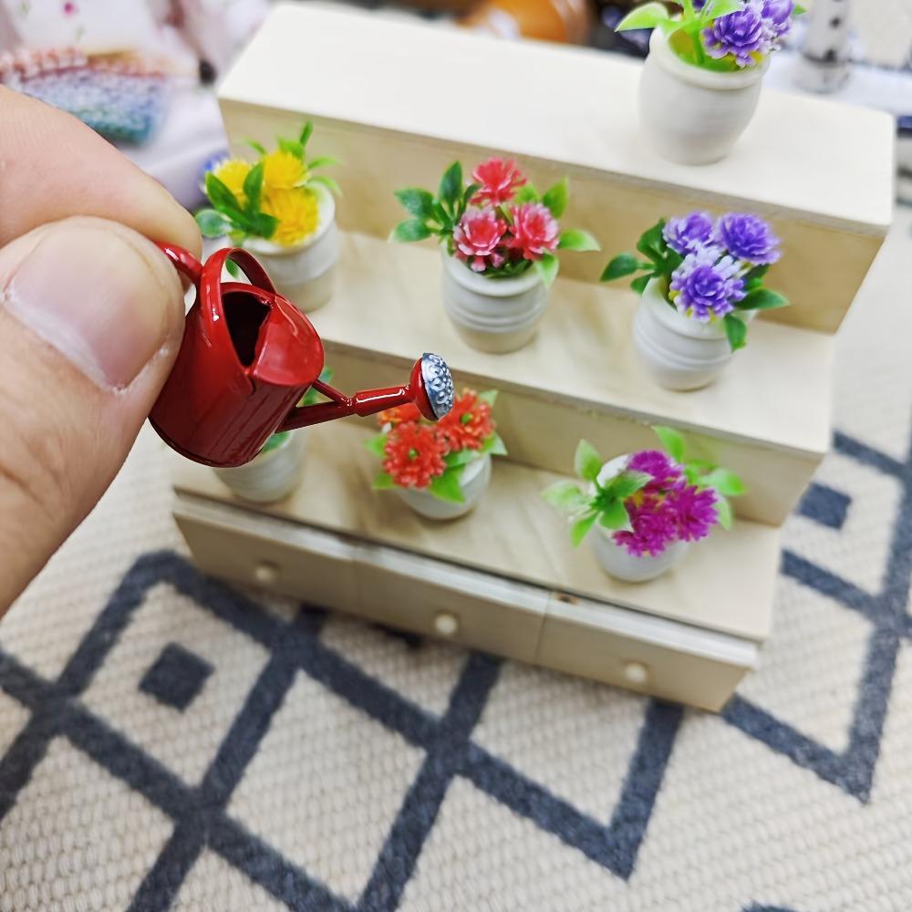 Металлическая Мини-лейка Модель Реалистичная DIY 1/12 Кукольный домик Миниатюрная лейка Симулированная Миниатюрная лейка