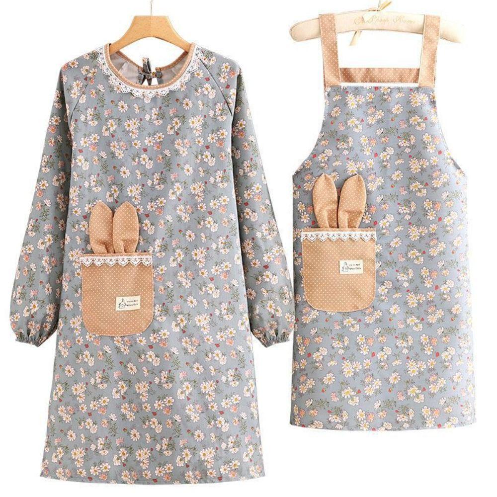 Print Barista Apron Waterproof Restaurant Uniform Barber Carpenter Florist Apron Coffee House