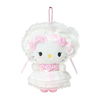 Держатель маскота Sanrio Hello Возраст 6 и 009997 (Белый воротник) Китти, Вверх,