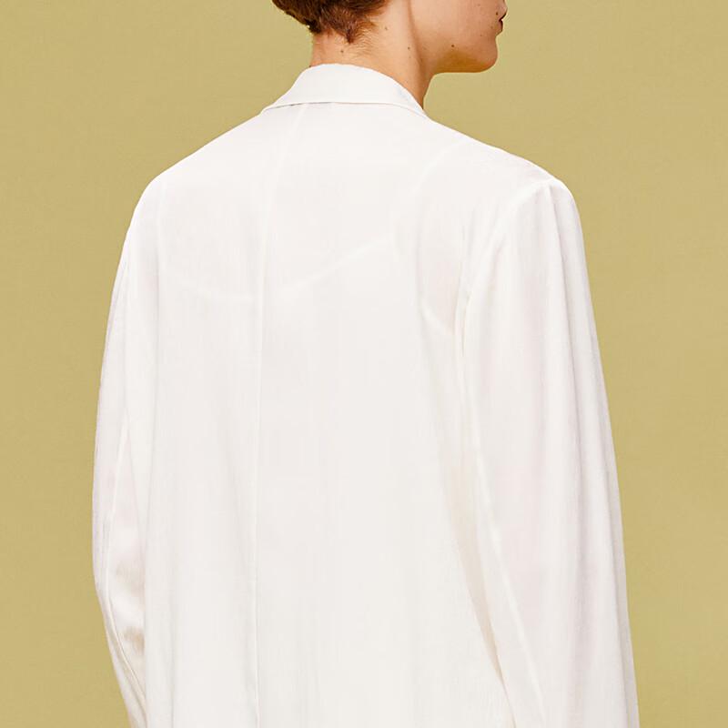 LESS Women's Solid Color Tie-Waist Blazer