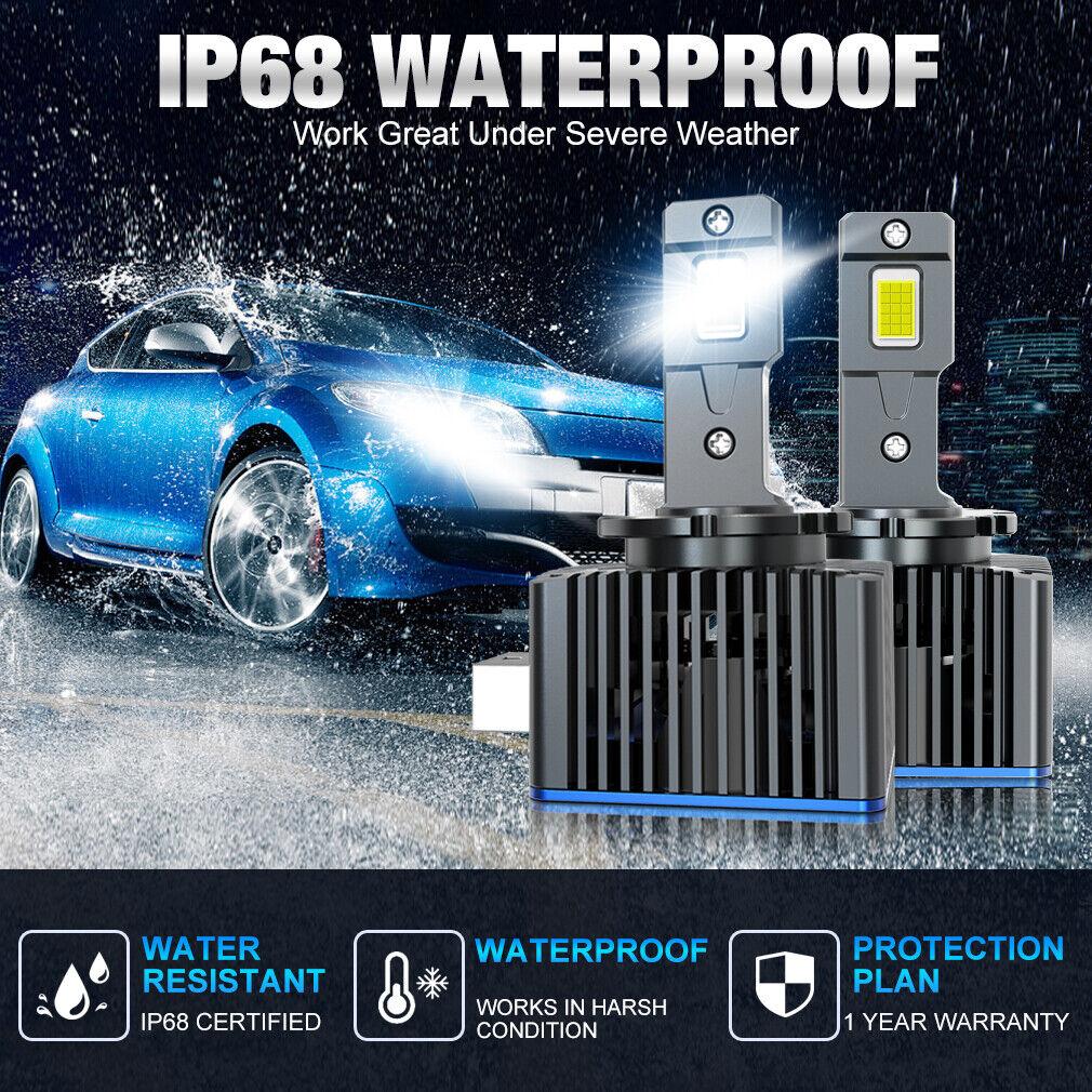 2Pcs 50000Lm D3S LED Headlight Bulbs D1S D2S D4S D8S D1R D2R D3R D4R D8R Turbo LED CSP Lights For BMW Benz Volvo Lamp Canbus 100W Headlamp