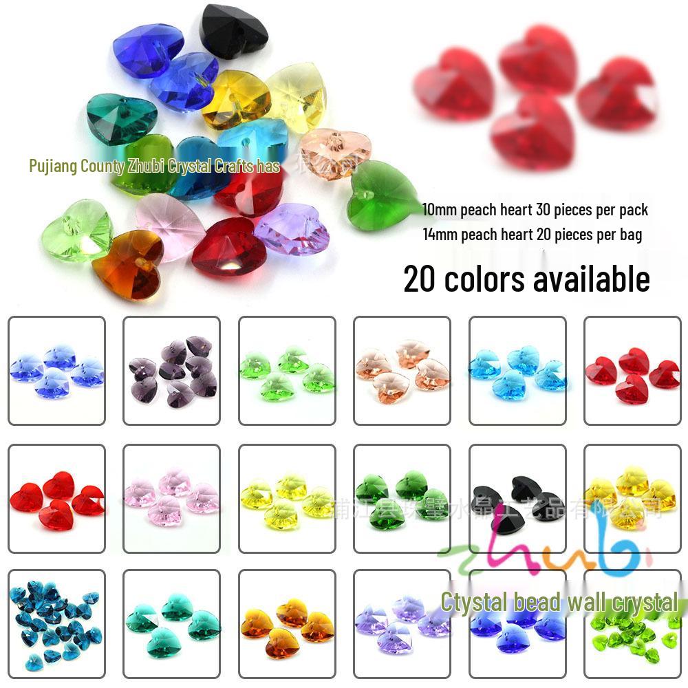 Красочный кулон из круглых стеклянных бусин в форме лепестка с маленьким листиком, набор для DIY