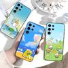 Чехол для телефона S-Sumikko Gurashi для Samsung S26,S25,S24,S23,S22,S21,S20,S30,Ultra,Plus,Fe,Note,5G Черный