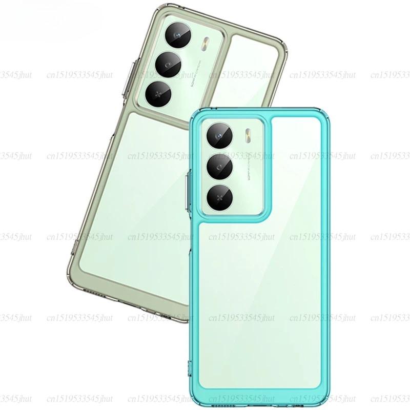 Transparent Phone Case For Realme 14x Case Anti-knock Silicone Colorful Clear Back Cover Realme 14x Case For Realme 14x Global