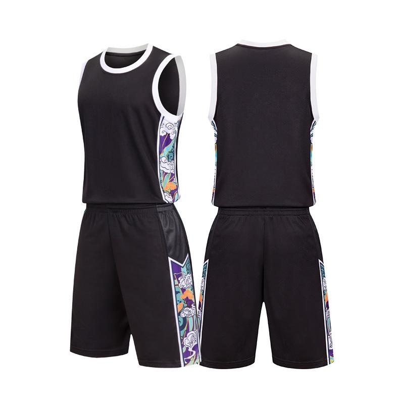 Children's basketball jersey set factory spot men's Chinese style jersey women's printing competition training camp team jersey wholesale